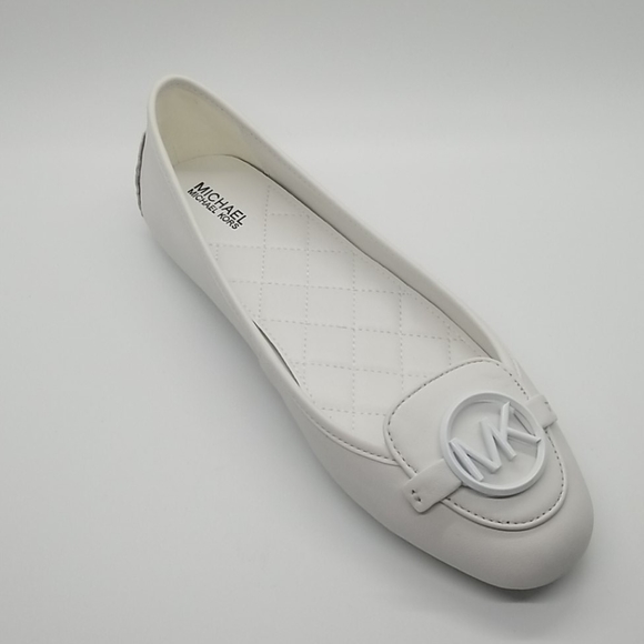 New Michael Kors White Lillie Loafers - Picture 1 of 5